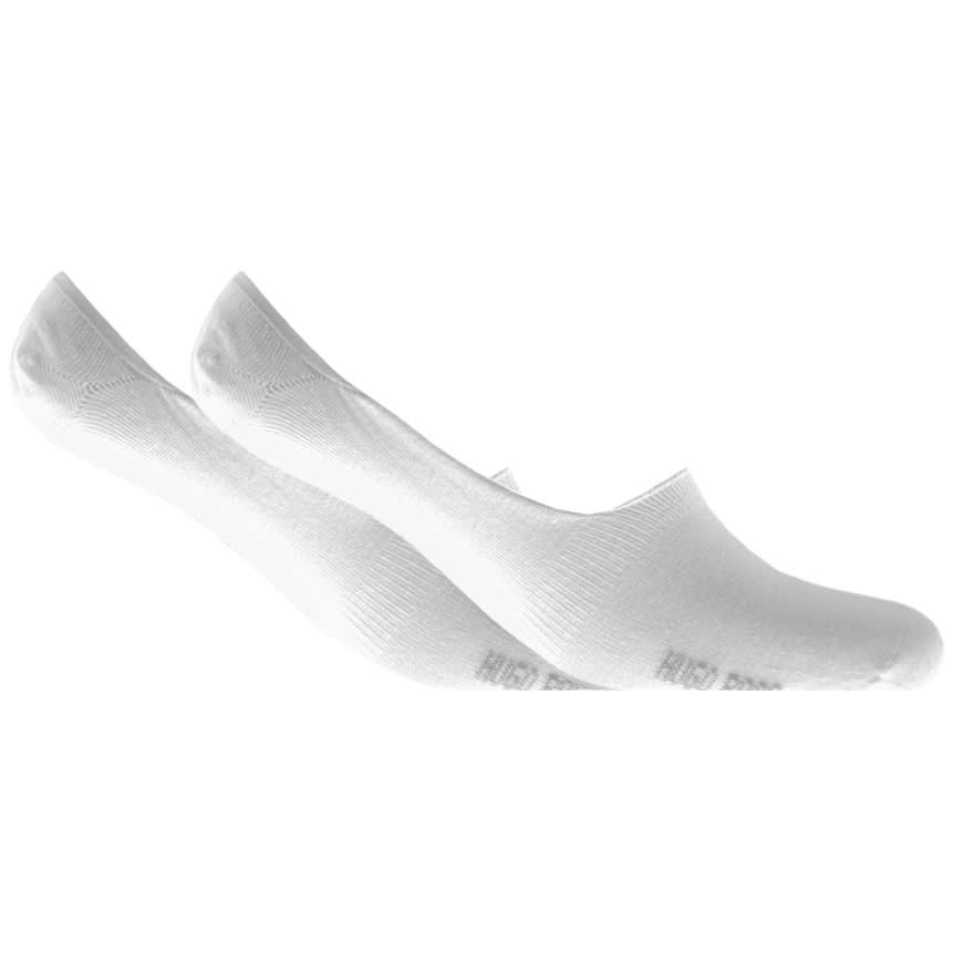 Alternative Image for ProductHUGO 2 Pack Liner Socks White1